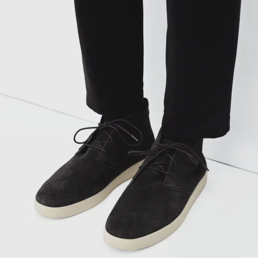MEN’S EVERLANE DESERT SUEDE CHUKKA BOOTS SNEAKERS IN BLACK 7.5